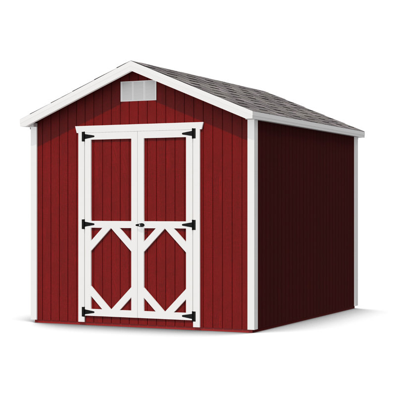 Classic Gable Outdoor Wood Storage Shed, No, 8' x 10'