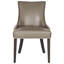Chaise rembourrée en cuire véritable Cutler