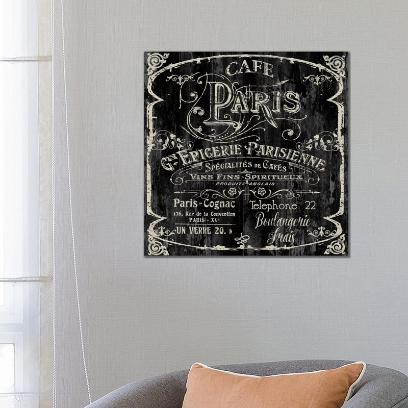 Paris Bistro VI by Color Bakery - Wrapped Canvas Print