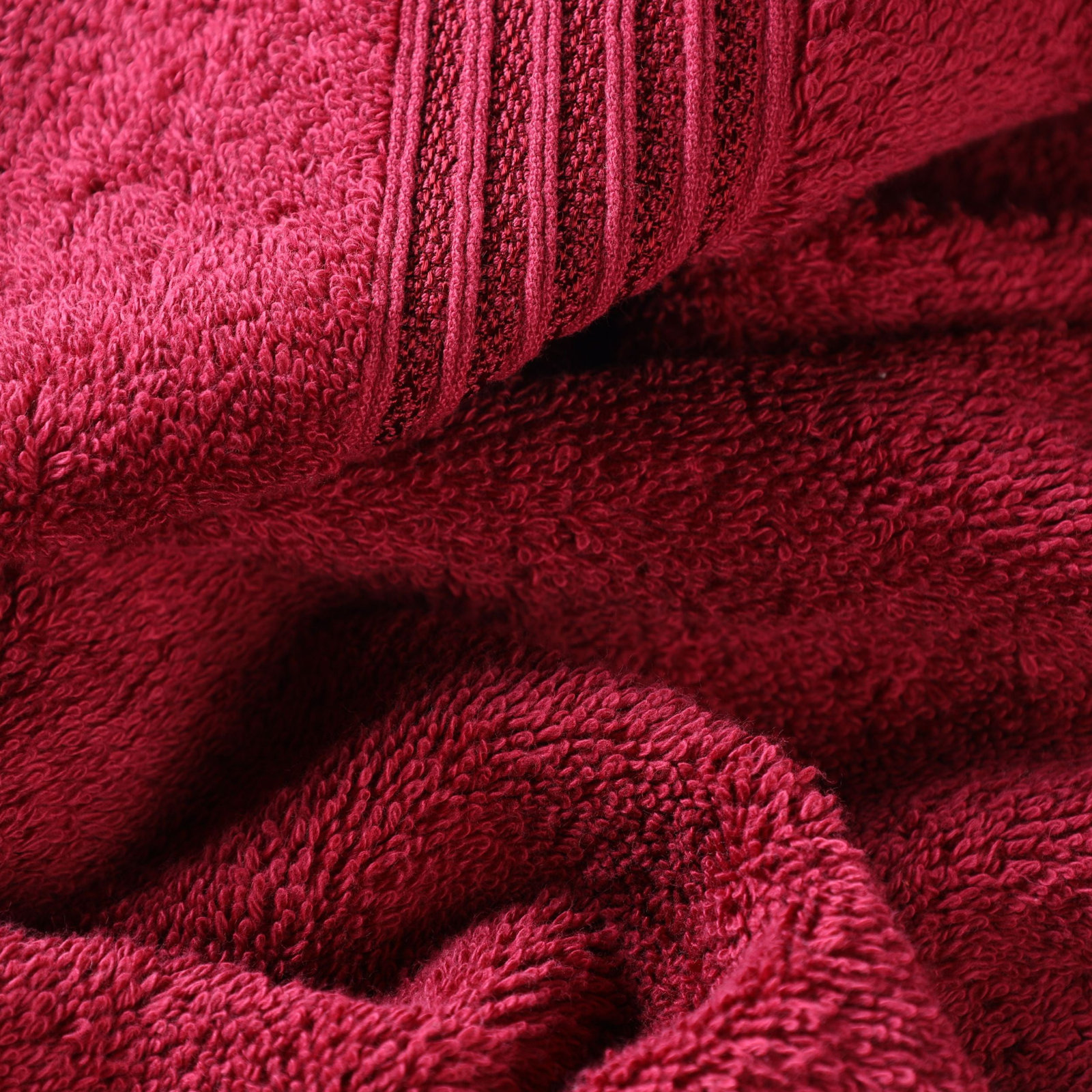 Oleg Egyptian-Quality Cotton Highly Absorbent Medium Weight Bath Sheet Set, Burgundy, Bath Sheets - 2 Pack