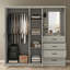 Allington 3 Door 4 Drawer Combi Fitment Wardrobe-120195070