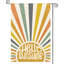 Drapeau d'été double face en toile de jute pour patio, pelouse, porche et décoration de fêtes