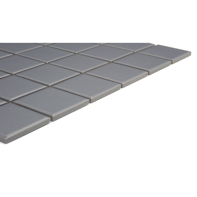 Catch 12 x 12 Ceramic Mosaic Sheet, Silicon