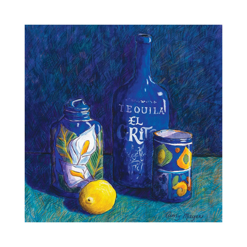 Tequila And Talavera by Candy Mayer - Painting on Canvas, Wrapped Canvas, 45.72cm H x 45.72cm W x 1.91cm D