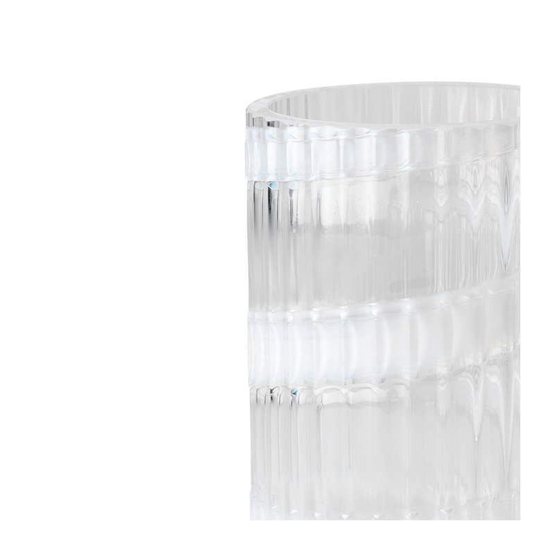 Lyngby Handmade Glass Table Vase, 6.1" H x 3.3" W x 3.3" D