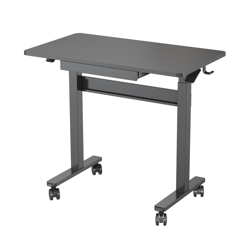 Adjustable Standing Desk, Black/Black