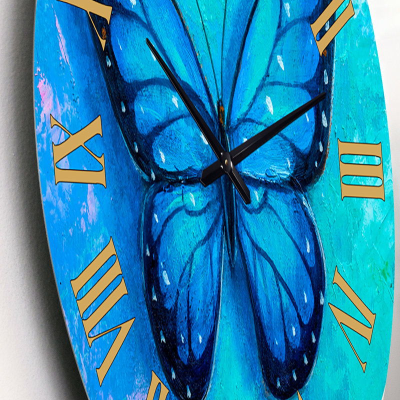 Oversized Butterfly Portrait IV Wall Clock, Small
