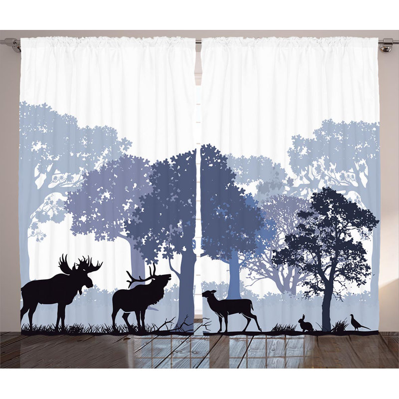 Locindra Semi Sheer Curtain Pair, 54" W x 84" L