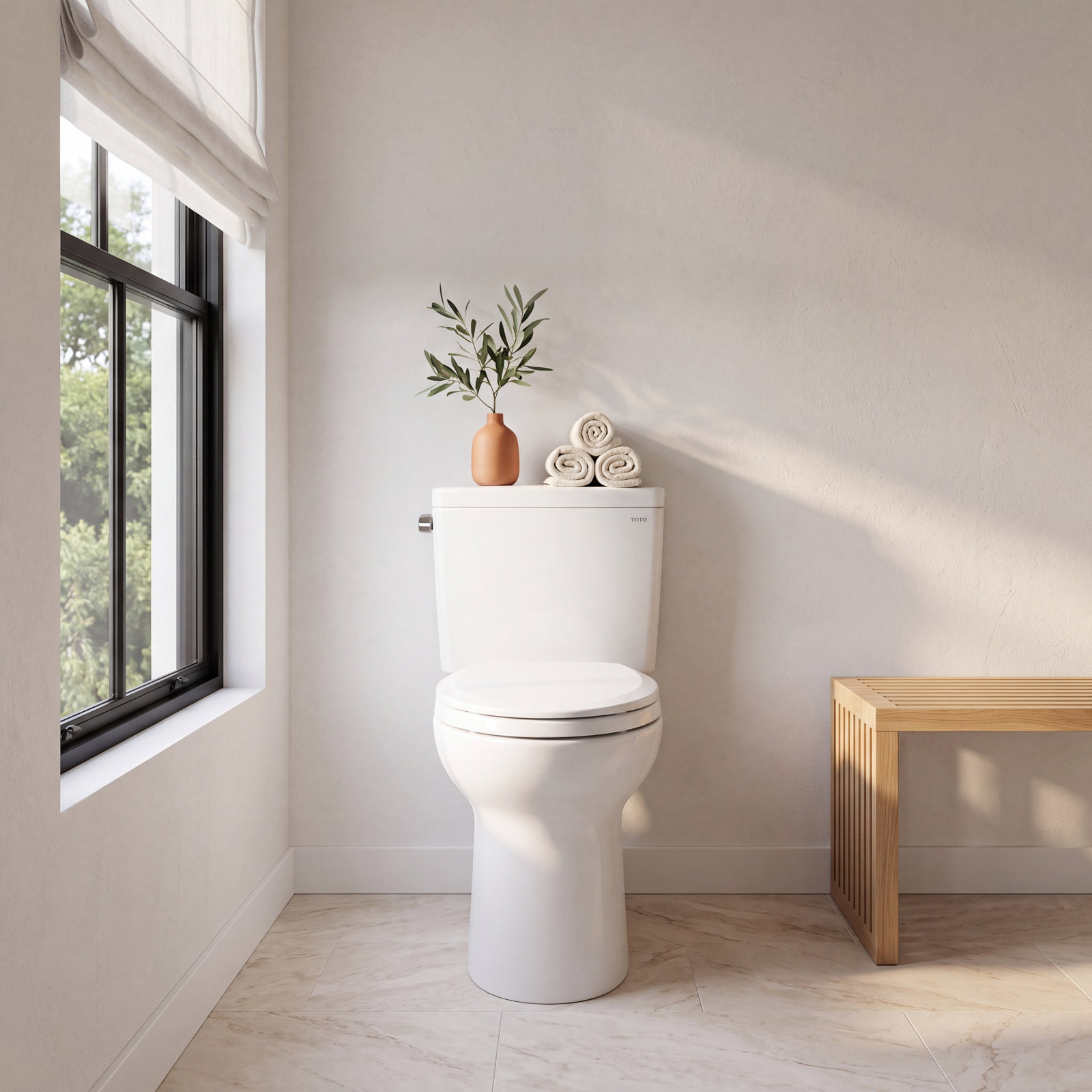 Drake 1.28 GPF 2-Piece Elongated Toilet, 10"