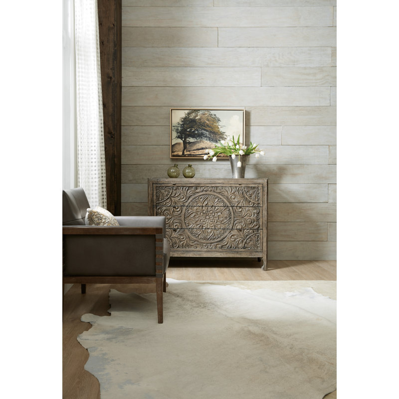La Grange Solid Wood Accent Chest, Brown