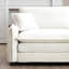 Velours côtelé beige avec un siège doux et de soutien pour un confort optimal, offrant une expérience d'assise confortable