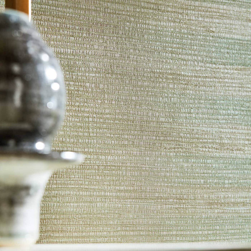 Kensington Grasscloth Wallpaper, Evergreen
