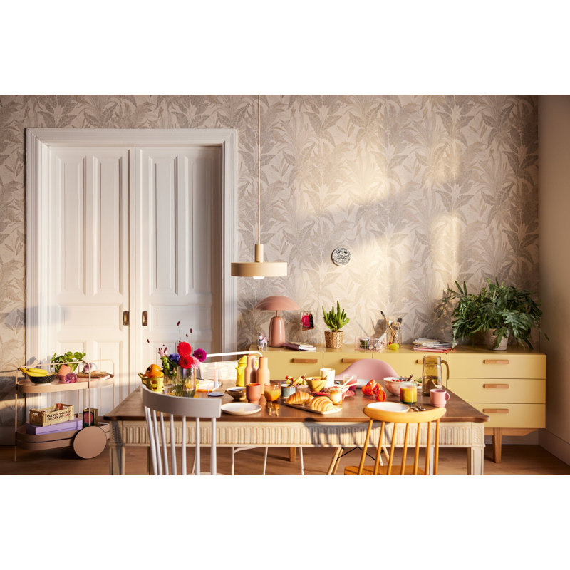 Rahnuma 10.05m x 53cm Glitter Double Roll, Beige