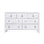 Commode 7 tiroirs Roundhill Furniture, finition blanche