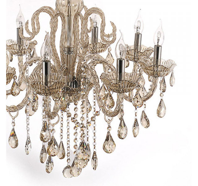 Debden 8 - Light Candle Style Chandelier