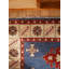Tapis d'intérieur rectangulaire oriental fait main en soie et laine blanc aqua, noué à la main-1024605736