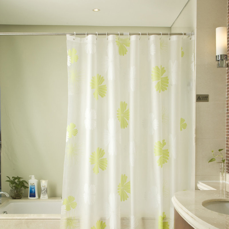 Rideau de douche avec crochets inclus, H 79 po x l 59 po