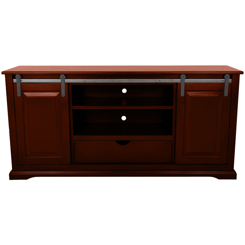 Meuble télé 60 po, H 32 po x L 18 po x l 60 po, Rouge sang de bœuf