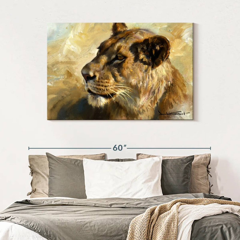 Lioness Study, 32" H x 48" W