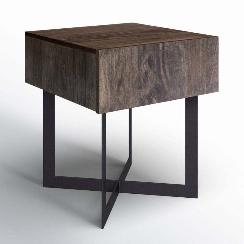 Tiburon Solid Wood End Table, Natural