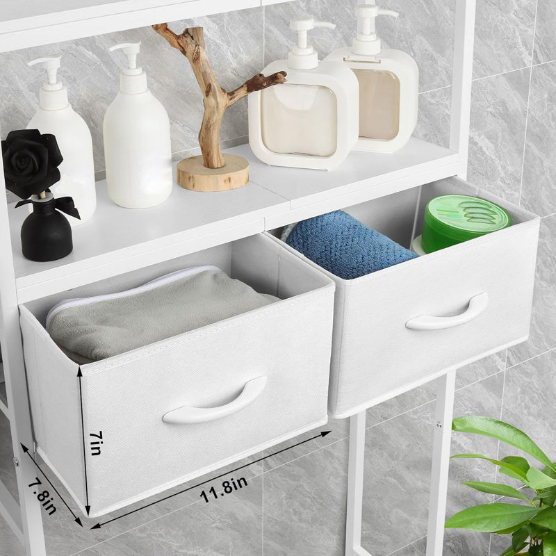 Armoire de rangement au-dessus de la toilette, Blanc