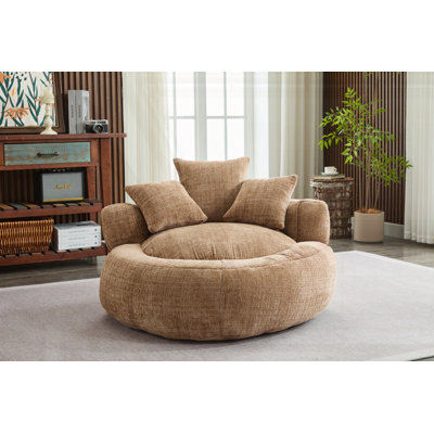 Canapé à billes avec housse en chenille ultra doux