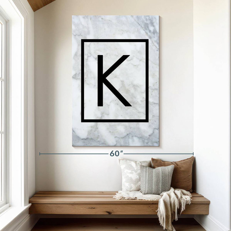 Letter K, 51" H x 34" W