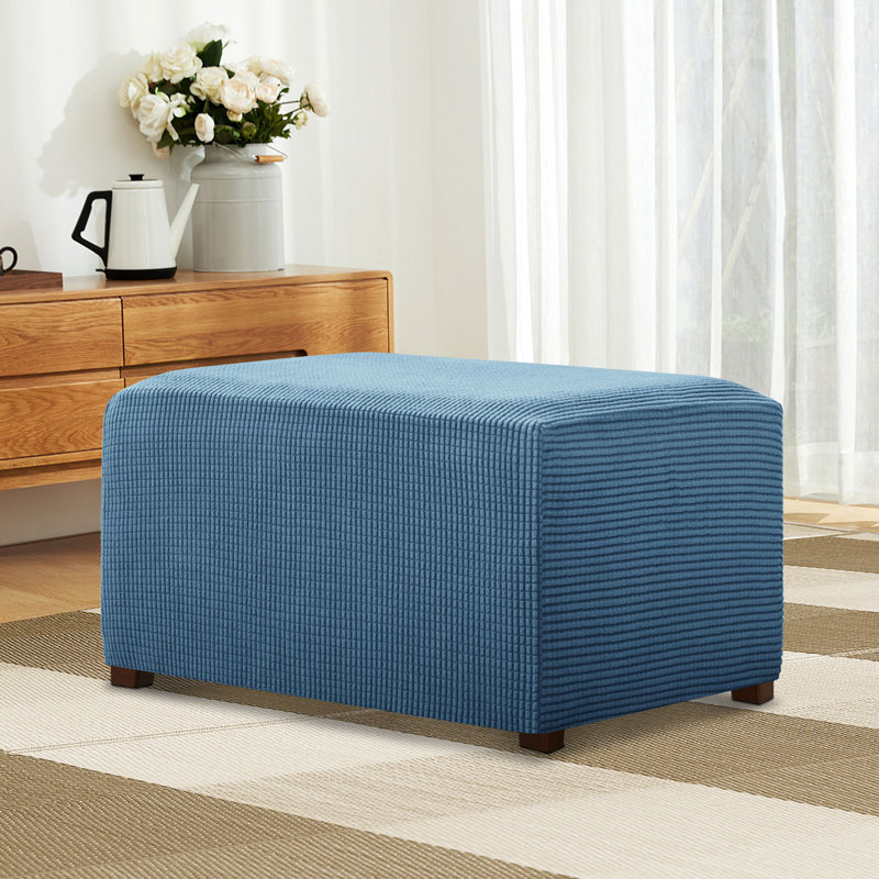 Housse pour repose-pieds Pizarro, Bleu denim