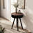 15.7-inch Round Coffee Table with Carved Top-1181748952