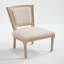 Ensemble de 2 chaises de salle à manger French Country, rembourrées avec dossier en forme de T, tréfilage, sculpture, démontables pour le salon, la cuisine, le restaurant, beige