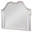 Nive Dresser Mirror, Silver Wood Frame, Double Arch Top, 40 Inch