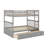 Full Over Full Bunk Bed With Drawers, Convertible Beds-800737859