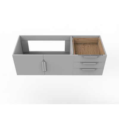 Alpine 48" Wall-Mounted Vanity Base
