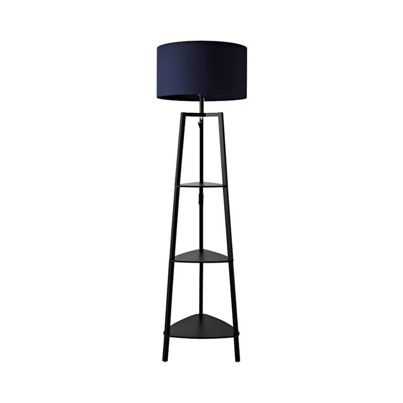 Aidrian 155cm Tripod Floor Lamp, Black, Blue, Yes
