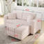 Canapé modulaire 75,6 po pour 2 personnes avec levage hydraulique. Très confortable et élégant. S'agence au repose-pieds de 30,7 po. Idéal pour la chambre à coucher et le salon. Rose clair