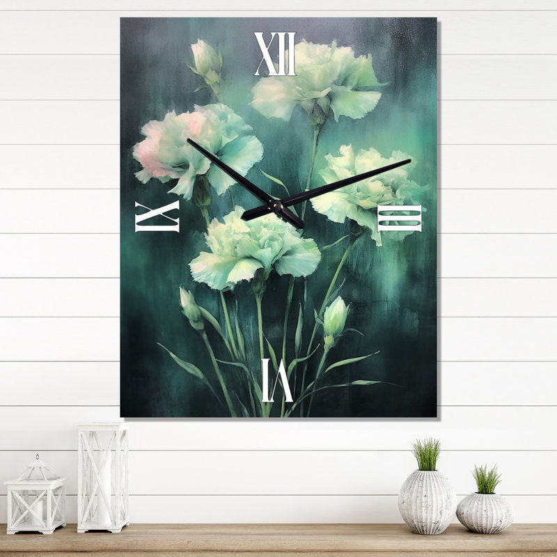 Horloge murale Carnations, Médium