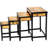 Gold Lacquer Nesting Tables - Cranes