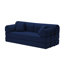 Canapé-lit convertible en velours côtelé 78,74 po x 35,43 po x 30,7 po, bleu