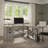 64W Designer L Shaped Desk with Storage