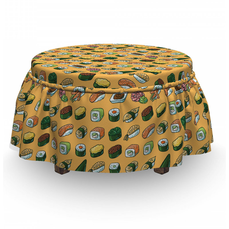 Box Cushion Ottoman Slipcover