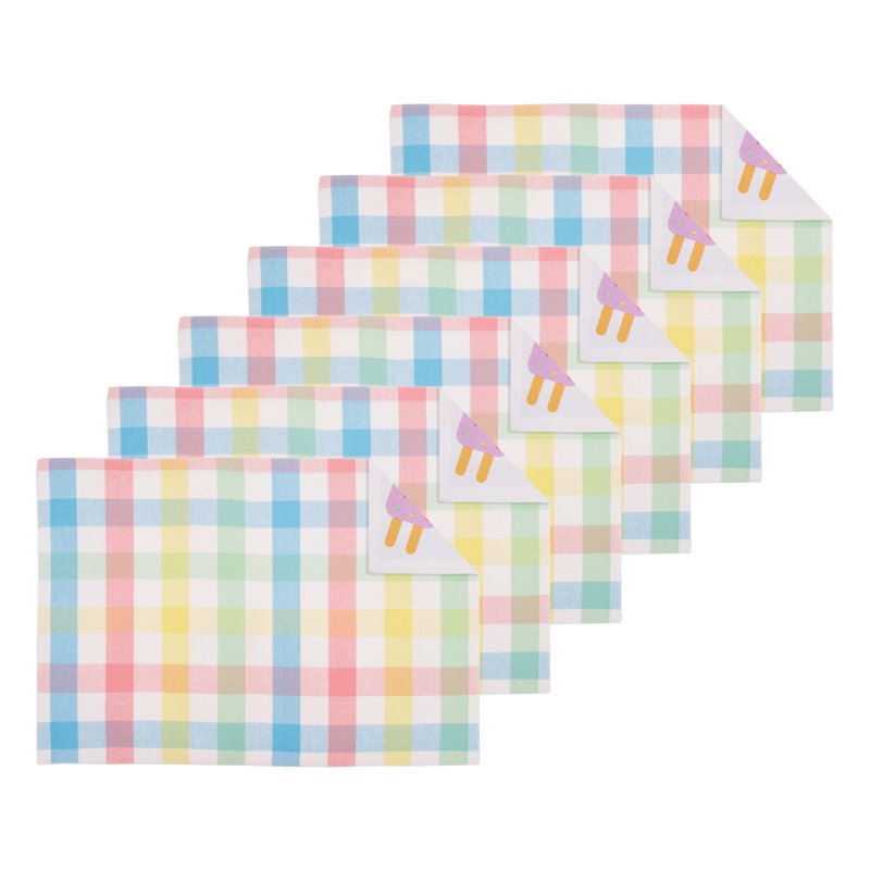 Ensemble de 6 napperons Popsicle Summer