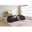 Curved Boneless Modular Sectional Sofa With High-Density Support And Chenille Comfort For Living Room Or Bedroom.-400076072