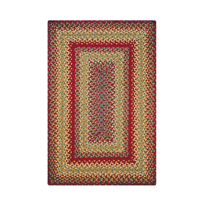 Tapis en jute / canneberge Cridhe, Rectangulaire 8 pi x 10 pi