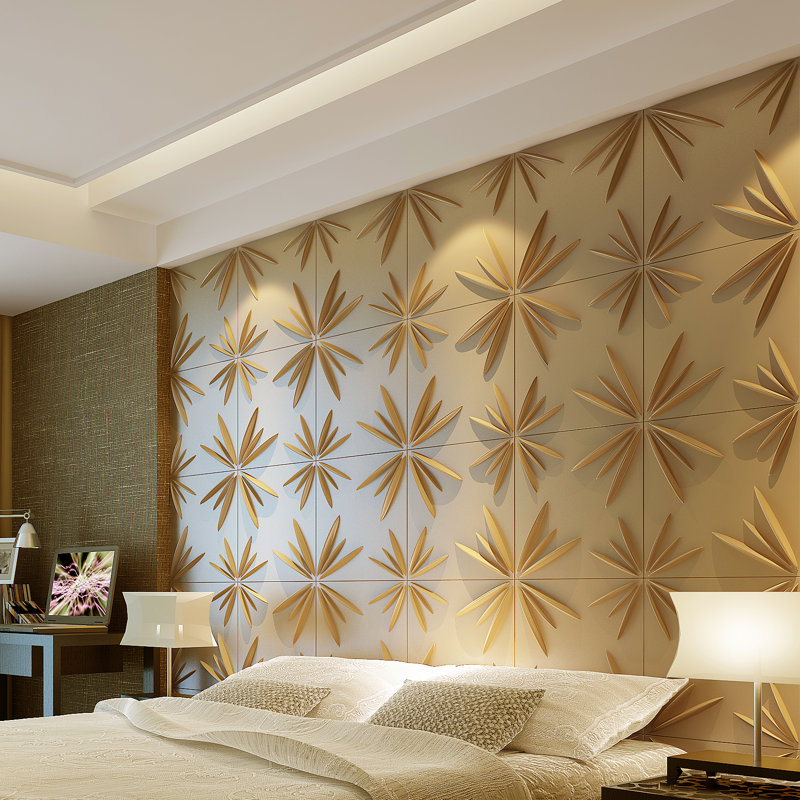 Shockley 50.04cm x 50.04cm Wood Tile in White