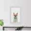 Harland «Red Trendy Llama», reproduction encadrée-33744054-32694463