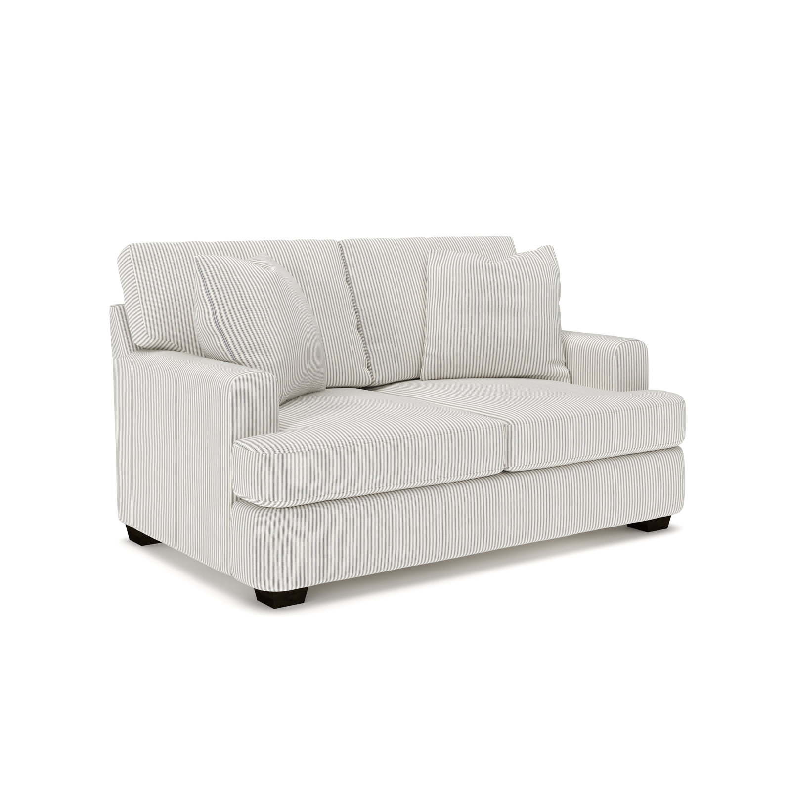 Emilio 65'' Upholstered Loveseat, Cruise Adrift Woven Stripe