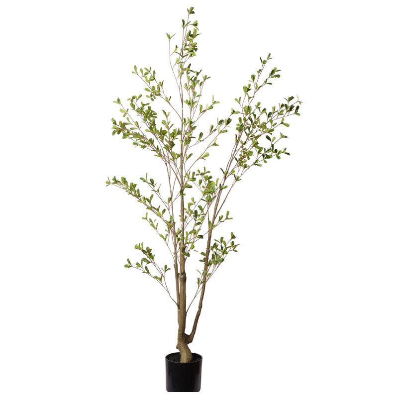 Olive artificielle Crecent 5 pi avec pot pour la décoration intérieure