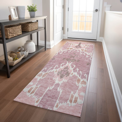 Premium Machine Washable Prisco Blush Rug