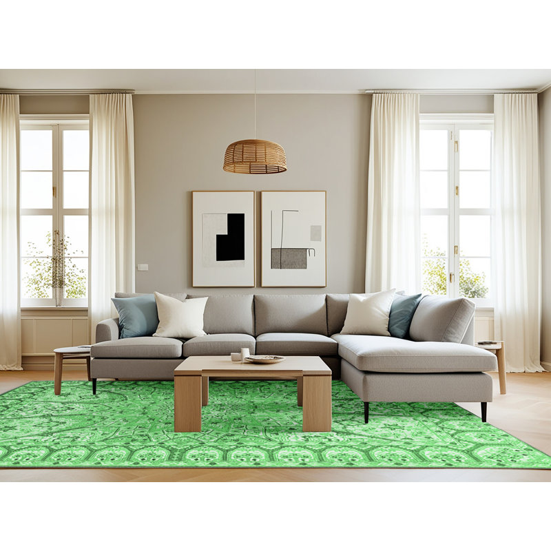Washable Oriental Indoor Rug, Rectangle 8' x 10'