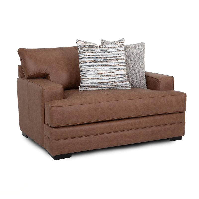 Chaise terrine en polyester de 65,3 po de largeur et demi Terrin